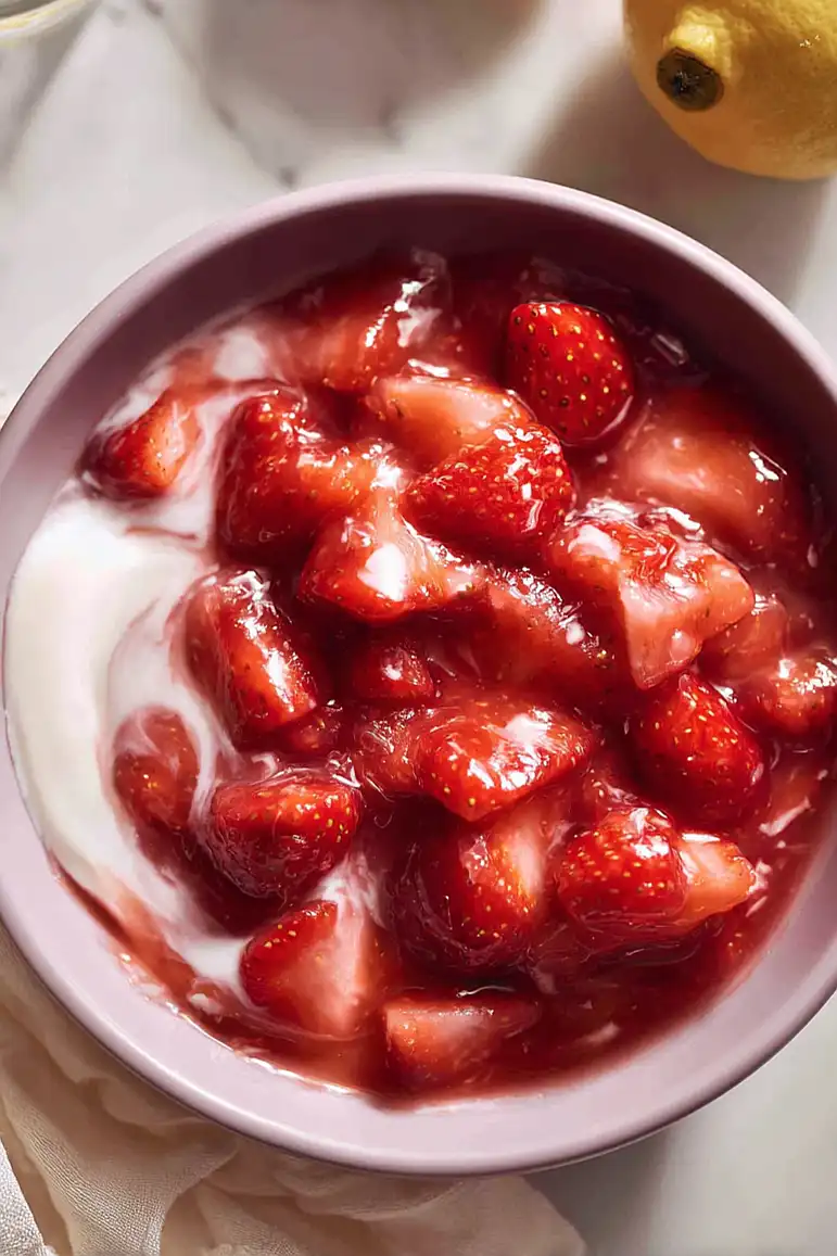 strawberry rhubarb compote