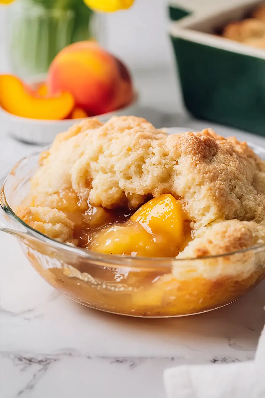 bisquick peach cobbler