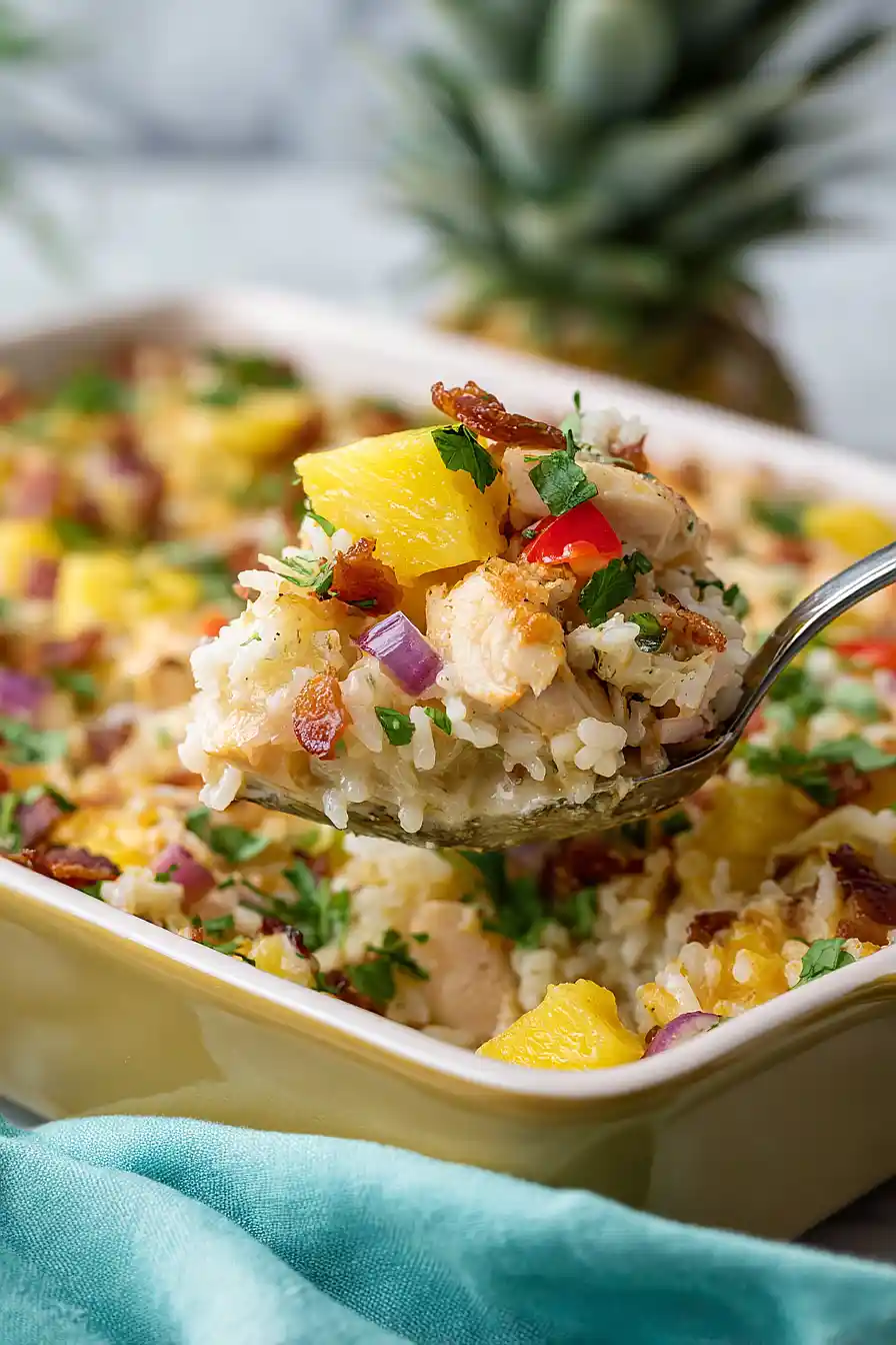 hawaiian chicken and rice casserole