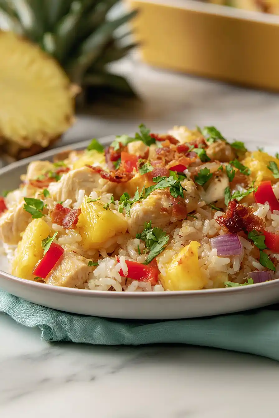 hawaiian chicken and rice casserole