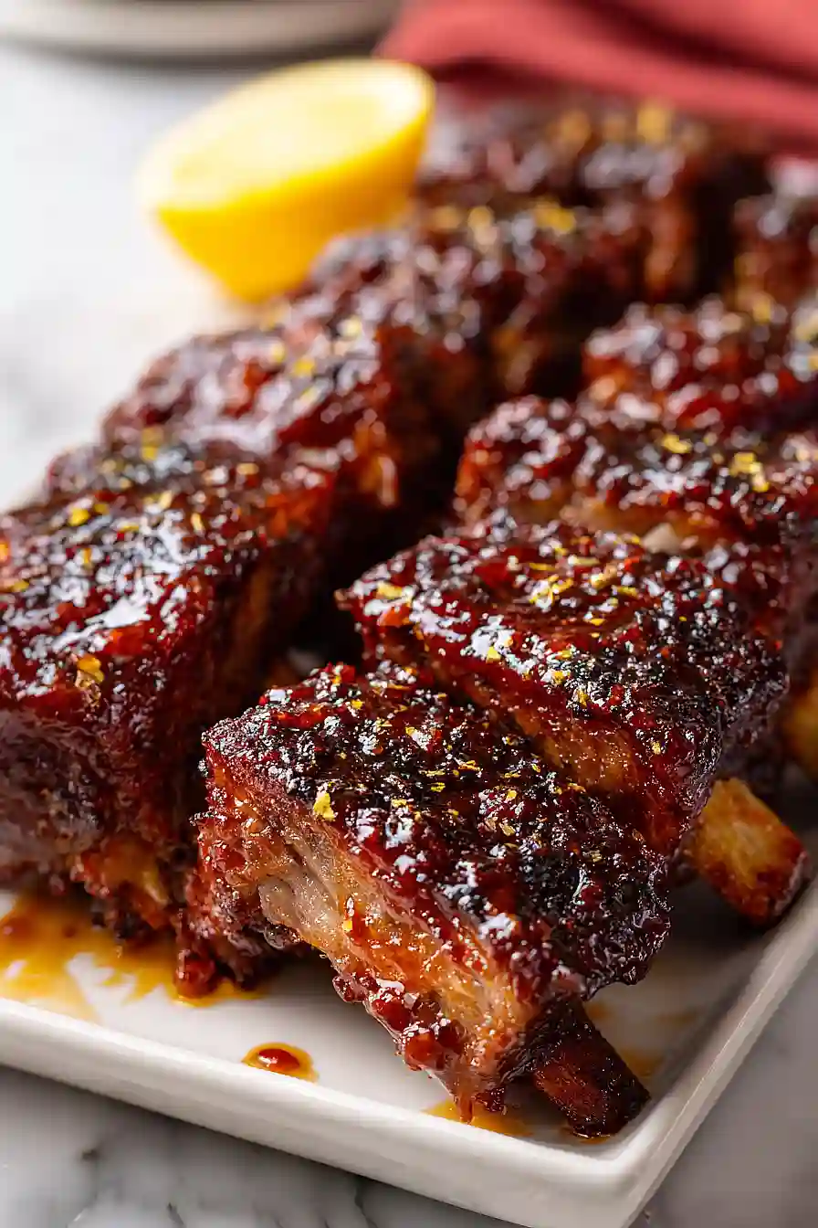 Tasty Grilled BBQ Beef Short Ribs