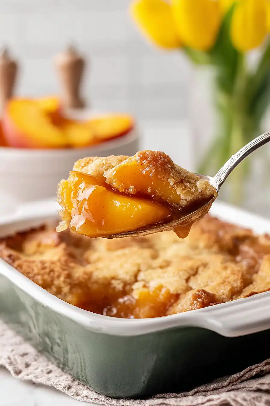 bisquick peach cobbler