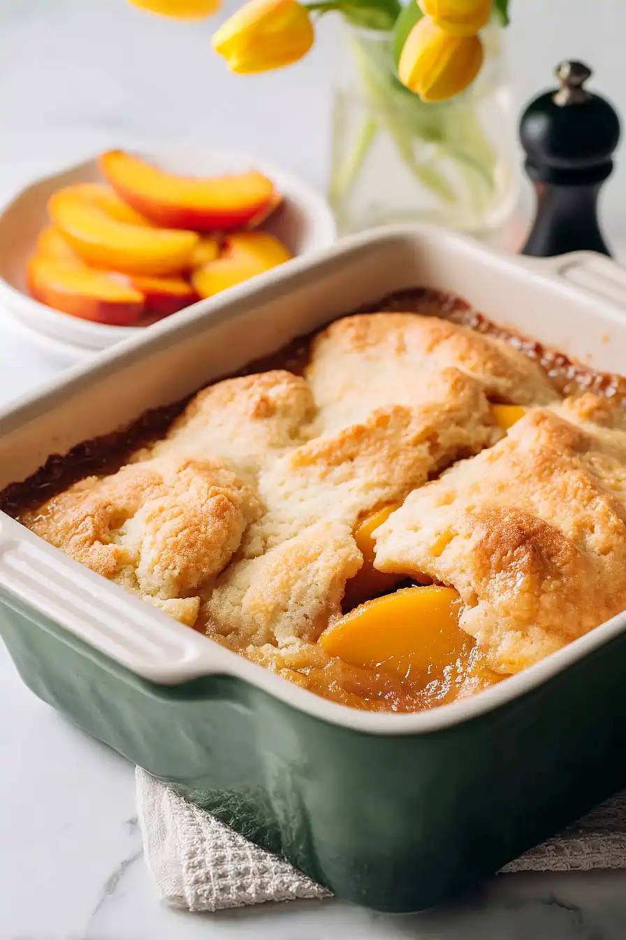 bisquick peach cobbler
