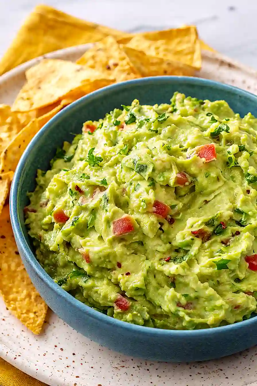 guacamole with tortilla chips