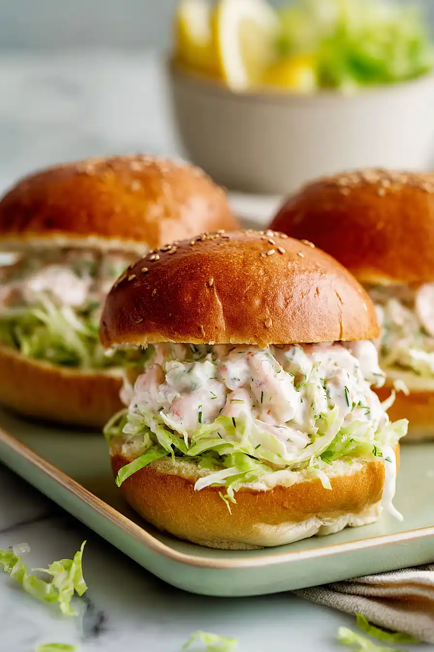 shrimp salad sandwich