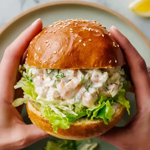 shrimp salad sandwich