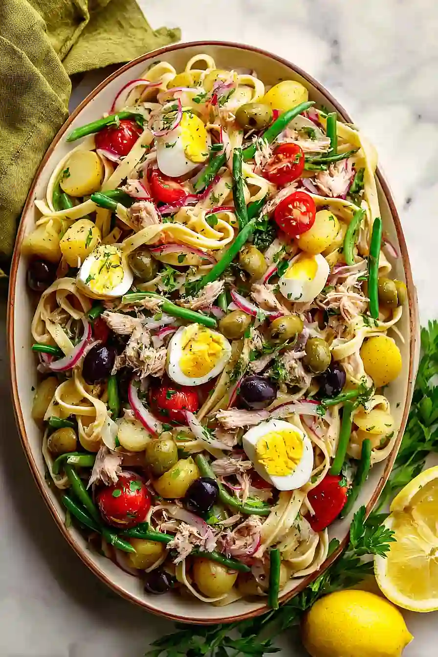 nicoise pasta salad