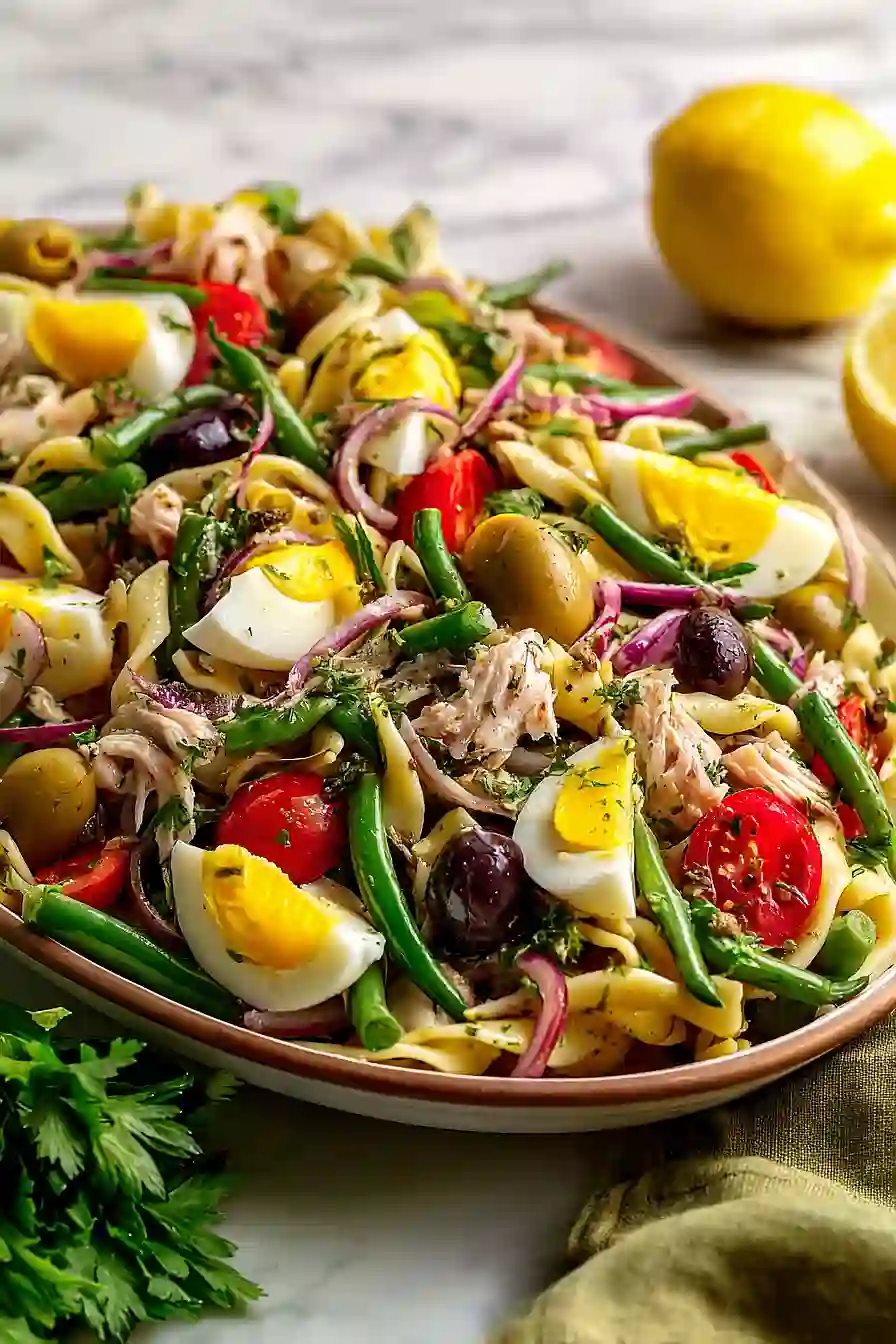 nicoise pasta salad