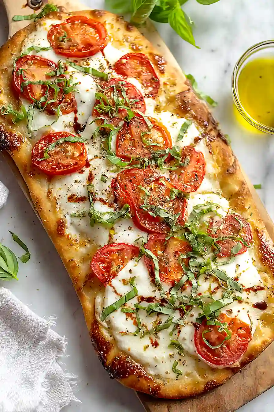 margherita flatbread pizza